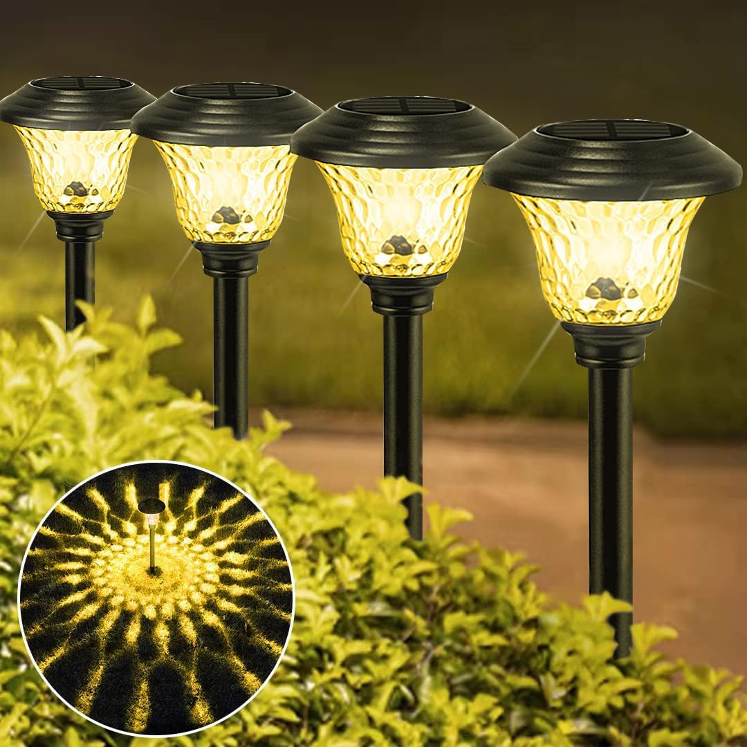 Outdoor Solar Yard Lamps - Color Changing LED, IP67 Rated