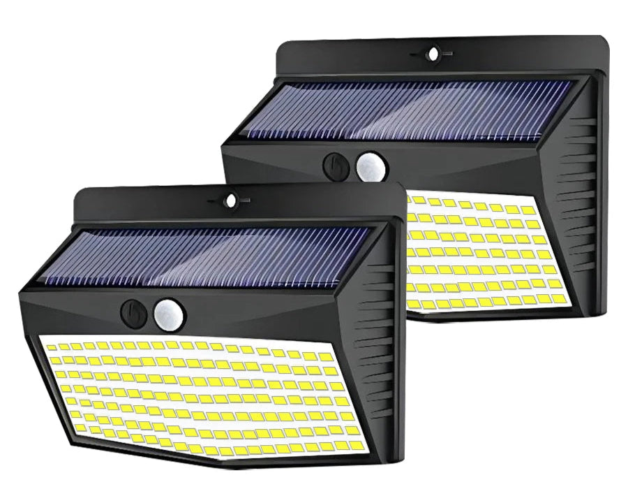 138 LED Motion Sensor Solar Lights Outdoor Waterproof 4pcs