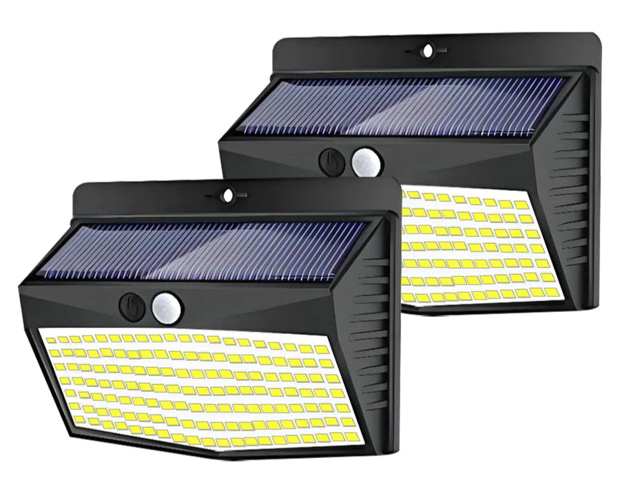 138 LED Motion Sensor Solar Lights Outdoor Waterproof 4pcs