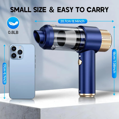 Cordless Car Vacuum & Air Blower - 2-in-1 Powerful Cleaner