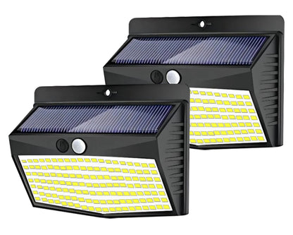 138 LED Motion Sensor Solar Lights Outdoor Waterproof 4pcs