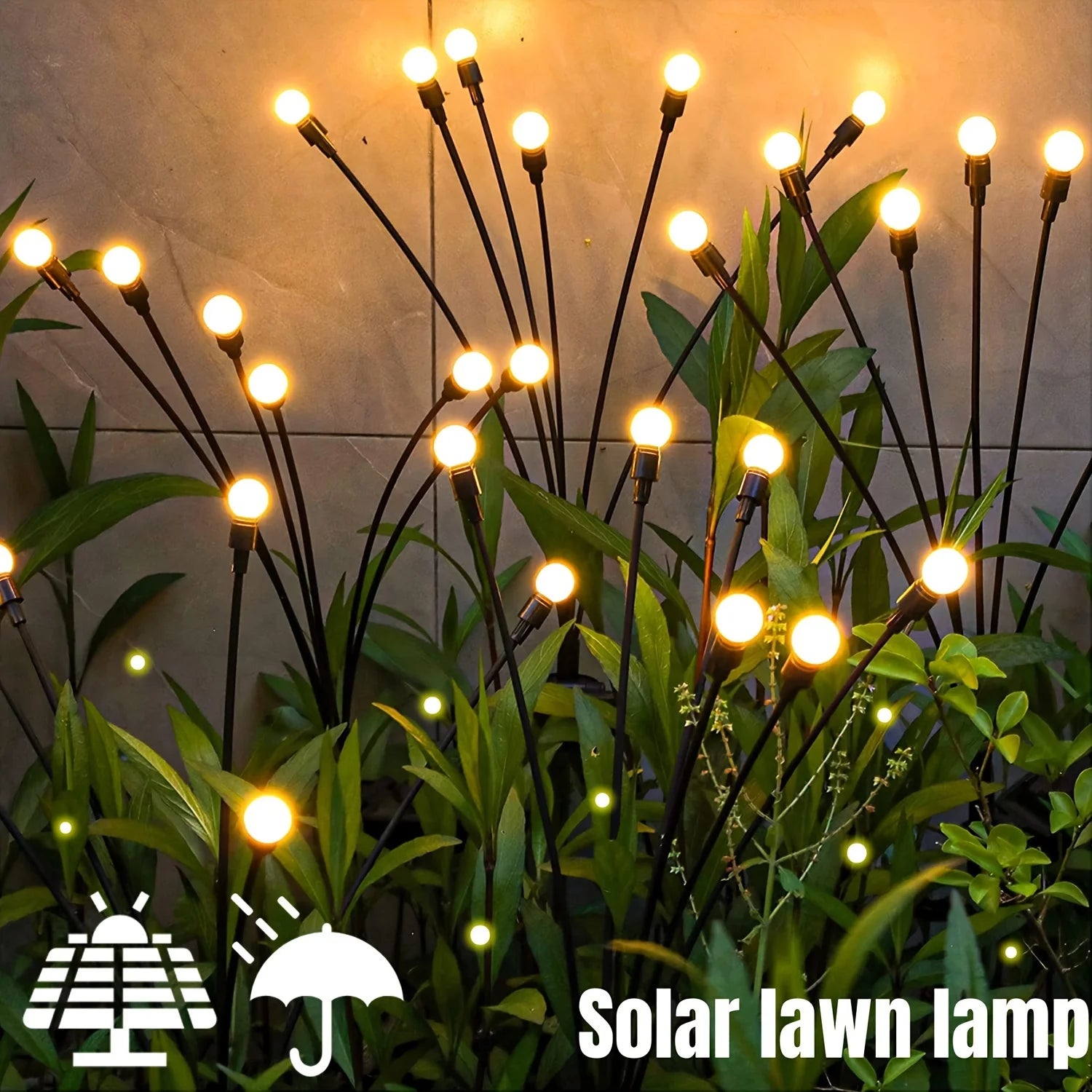 Solar Firefly Lights -10 LED Vibrant Outdoor Garden Decor